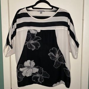 Black & White Blouse